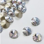 Zdjęcie - Swarovski rivoli stone white patina 10mm
